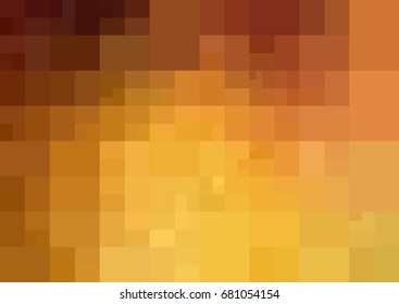 Light Orange vector polygonal illustration, which consist of rectangles. Rectangular design for your business. Creative geometric background in Origami style with gradient