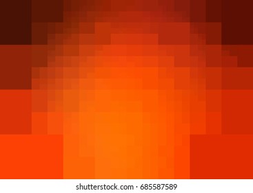 Light Orange vector polygonal illustration, which consist of rectangles. Rectangular design for your business. Creative geometric background in Origami style with gradient