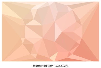 Light Orange vector polygonal illustration, which consist of triangles with a gemstone in center. Triangular design of a huge diamond for your business. Creative geometric background of gems.