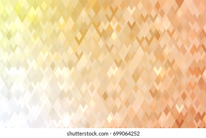 Light Orange vector polygonal illustration consisting of rectangles. Rectangular design for your business. Creative geometric background in origami style with gradient.