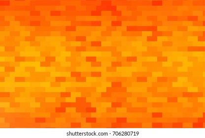 Light Orange vector polygonal illustration, which consist of rectangles. Rectangular pattern for your business design. Geometric background in Origami style with gradient. 