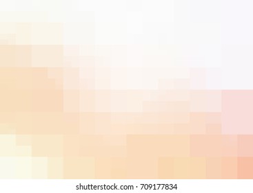 Light Orange vector polygonal illustration, which consist of rectangles. Rectangular design for your business. Creative geometric background in Origami style with gradient