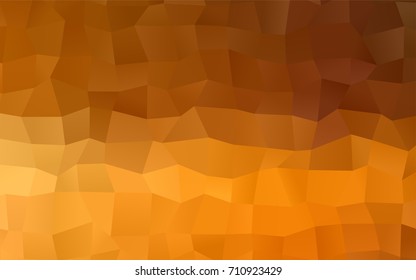 Light Orange vector polygonal illustration consisting of rectangles. Rectangular design for your business. Creative geometric background in origami style with gradient.