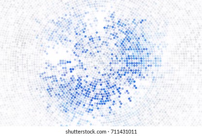 Light Orange vector polygonal illustration consisting of rectangles. Rectangular design for your business. Creative geometric background in origami style with gradient.