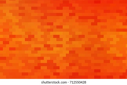Light Orange vector polygonal illustration consisting of rectangles. Rectangular design for your business. Creative geometric background in origami style with gradient.