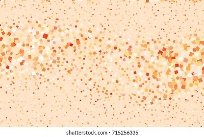 Light Orange vector polygonal illustration consisting of rectangles. Rectangular design for your business. Creative geometric background in origami style with gradient.