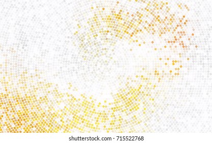 Light Orange vector polygonal illustration consisting of rectangles. Rectangular design for your business. Creative geometric background in origami style with gradient.