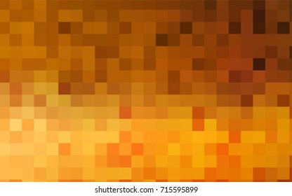 Light Orange vector polygonal illustration consisting of rectangles. Rectangular design for your business. Creative geometric background in origami style with gradient.