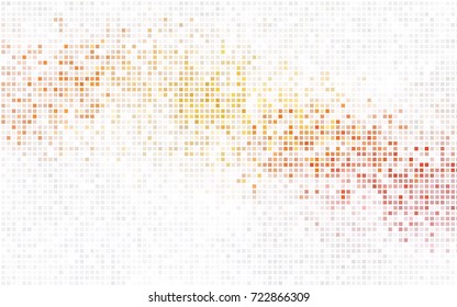 Light Orange vector polygonal illustration, which consist of rectangles. Rectangular pattern for your business design. Geometric background in Origami style with gradient. 