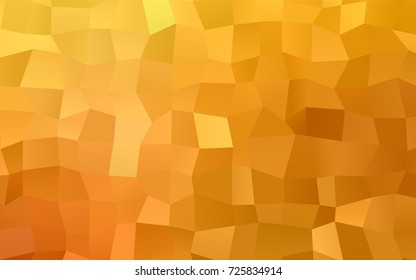 Light Orange vector polygonal illustration consisting of rectangles. Rectangular design for your business. Creative geometric background in origami style with gradient.
