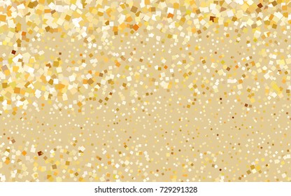 Light Orange vector polygonal illustration consisting of rectangles. Rectangular design for your business. Creative geometric background in origami style with gradient.