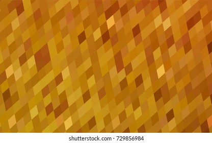 Light Orange vector polygonal illustration, which consist of rectangles. Rectangular pattern for your business design. Geometric background in Origami style with gradient. 