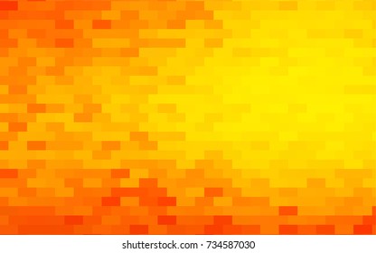 Light Orange vector polygonal illustration, which consist of rectangles. Rectangular pattern for your business design. Geometric background in Origami style with gradient. 