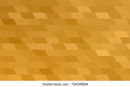 Light Orange vector polygonal illustration consisting of rectangles. Rectangular design for your business. Creative geometric background in origami style with gradient.