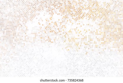 Light Orange vector polygonal illustration, which consist of rectangles. Rectangular pattern for your business design. Geometric background in Origami style with gradient. 