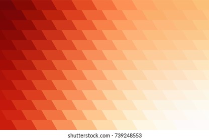 Light Orange vector polygonal illustration consisting of rectangles. Rectangular design for your business. Creative geometric background in origami style with gradient.