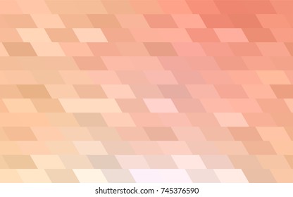 Light Orange vector polygonal illustration, which consist of rectangles. Rectangular pattern for your business design. Geometric background in Origami style with gradient. 