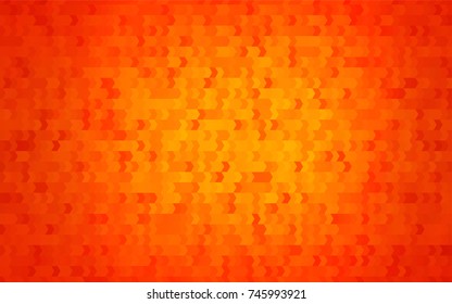 Light Orange vector polygonal illustration consisting of rectangles. Rectangular design for your business. Creative geometric background in origami style with gradient.