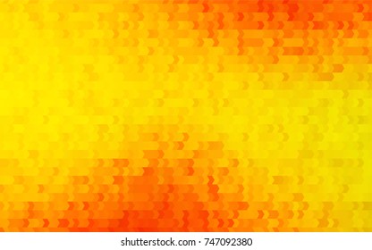 Light Orange vector polygonal illustration, which consist of rectangles. Rectangular pattern for your business design. Geometric background in Origami style with gradient. 
