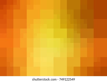 Light Orange vector polygonal illustration, which consist of rectangles. Rectangular design for your business. Creative geometric background in Origami style with gradient