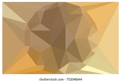 Light Orange vector polygonal illustration, which consist of triangles with a gemstone in center. Triangular design of a huge diamond for your business. Creative geometric background of gems.