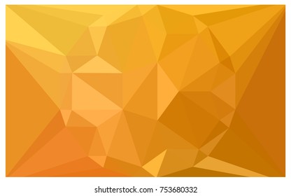 Light Orange vector polygonal illustration, which consist of triangles with a gemstone in center. Triangular design of a huge diamond for your business. Creative geometric background of gems.