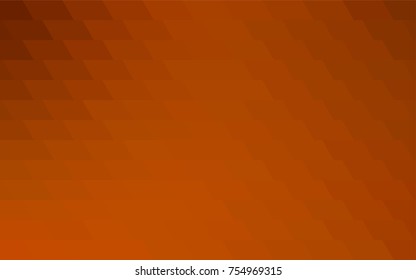 Light Orange vector polygonal illustration consisting of rectangles. Rectangular design for your business. Creative geometric background in origami style with gradient.