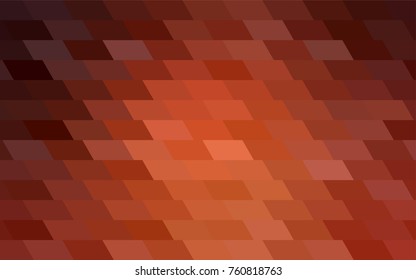 Light Orange vector polygonal illustration consisting of rectangles. Rectangular design for your business. Creative geometric background in origami style with gradient.