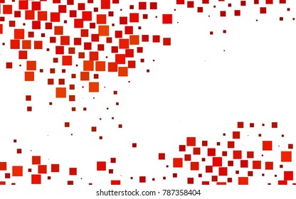 Light Orange vector polygonal illustration consisting of rectangles. Rectangular design for your business. Creative geometric background in origami style with gradient.