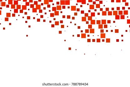 Light Orange vector polygonal illustration consisting of rectangles. Rectangular design for your business. Creative geometric background in origami style with gradient.