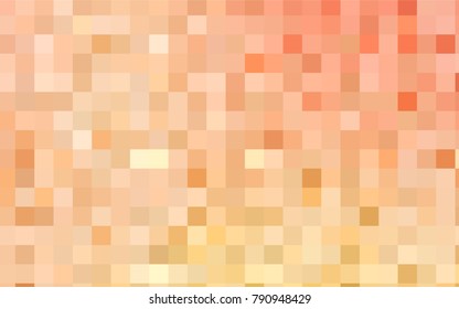 Light Orange vector polygonal illustration consisting of rectangles. Rectangular design for your business. Creative geometric background in origami style with gradient.