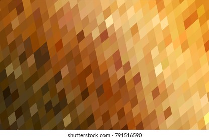 Light Orange vector polygonal illustration consisting of rectangles. Rectangular design for your business. Creative geometric background in origami style with gradient.