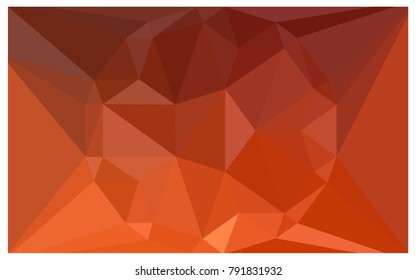 Light Orange vector polygonal illustration, which consist of triangles with a gemstone in center. Triangular design of a huge diamond for your business. Creative geometric background of gems.