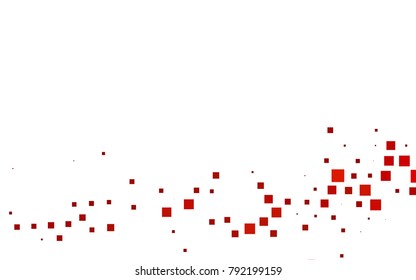 Light Orange vector polygonal illustration consisting of rectangles. Rectangular design for your business. Creative geometric background in origami style with gradient.