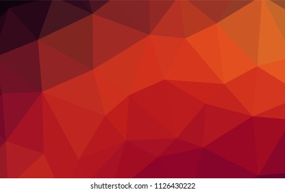 Light Orange vector polygonal pattern. Polygonal abstract illustration with gradient. Completely new template for your banner.