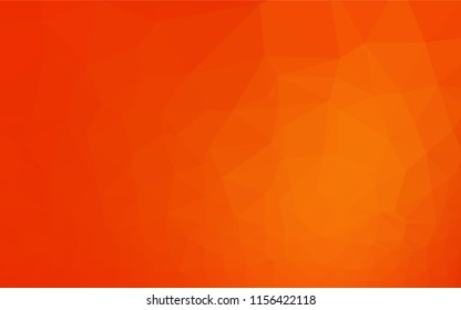 Light Orange vector polygonal pattern. Shining colored illustration in a Brand new style. The textured pattern can be used for background.