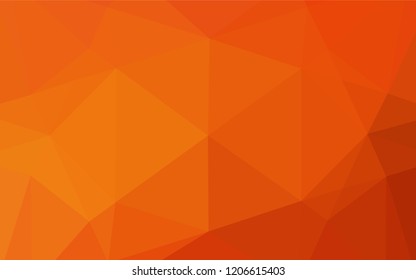 Light Orange vector polygonal pattern. A completely new color illustration in a vague style. The completely new template can be used for your brand book.