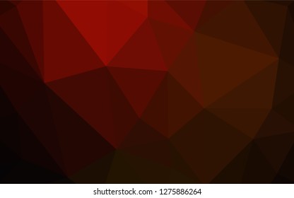 Light Orange vector polygonal pattern. Colorful illustration in abstract style with triangles. Brand new style for your business design.