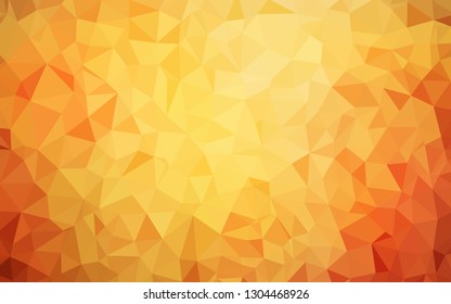 Light Orange vector polygonal pattern. Elegant bright polygonal illustration with gradient. Polygonal design for your web site.