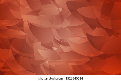 Light Orange vector polygonal pattern. Creative illustration in halftone style with triangles. Triangular pattern for your design.