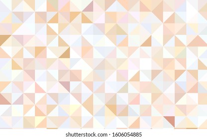 Light Orange vector polygonal pattern. A vague abstract illustration with gradient. A completely new template for your business design.
