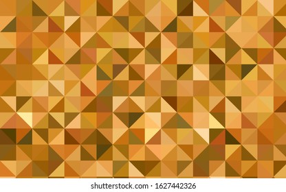 Light Orange vector polygonal pattern. A vague abstract illustration with gradient. A completely new template for your business design.