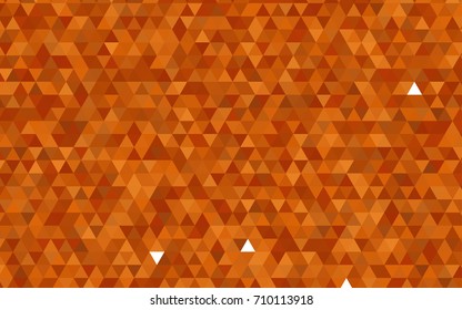Light Orange vector polygonal pattern. A vague abstract illustration with gradient. Brand-new design for your business.