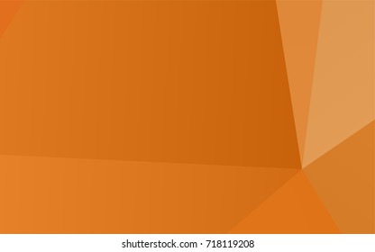 Light Orange vector polygonal pattern. Brand-new colored illustration in blurry style with gradient. Brand-new style for your business design.