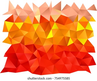 Light Orange vector polygonal pattern. A vague abstract illustration with gradient. The polygonal design can be used for your web site.