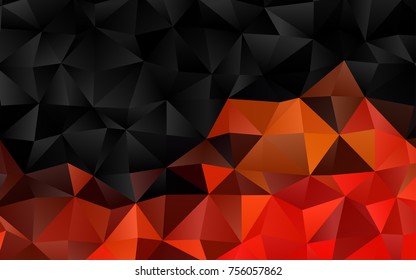Light Orange vector polygonal pattern. Creative illustration in halftone style with gradient. The elegant pattern can be used as part of a brand book.