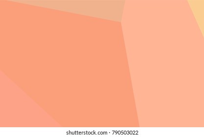 Light Orange vector polygonal pattern. Shining illustration, which consist of triangles. The best triangular design for your business.