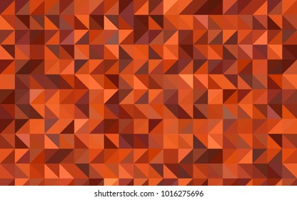 Light Orange vector polygonal template. Modern geometrical abstract illustration with gradient. The template can be used as a background for cell phones.