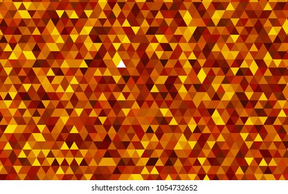 Light Orange vector polygonal template. A completely new color illustration in a vague style. A completely new design for your business.