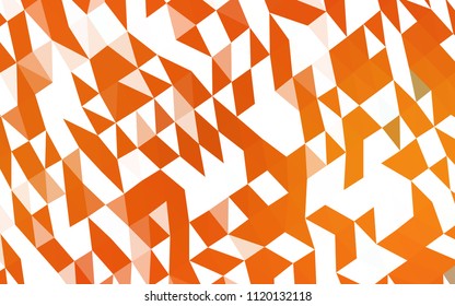 Light Orange vector polygonal template. An elegant bright illustration with gradient. The elegant pattern can be used as part of a brand book.